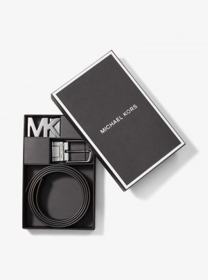 Michael Kors 4-In-1 Logo Belt Box Set Brown/Black | SN-MK28296