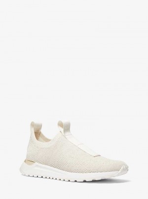 Michael Kors Bodie Knit Slip-On Cream Multi | SN-MK27479