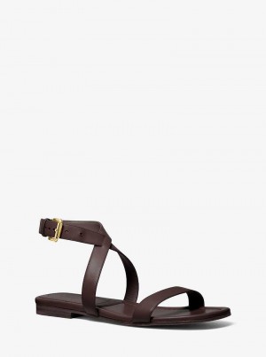 Michael Kors Bridgette Leather Chocolate | SN-MK27692