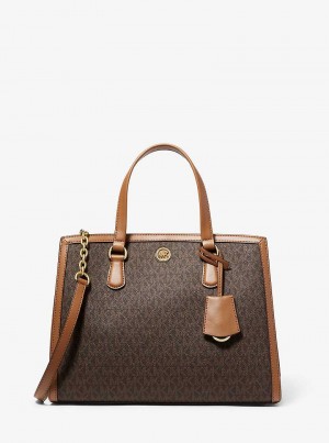 Michael Kors Chantal Medium Logo Brn/Acorn | SN-MK27357