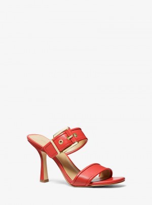 Michael Kors Colby Leather Spiced Coral | SN-MK27492