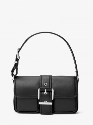 Michael Kors Colby Medium Leather Black | SN-MK26954