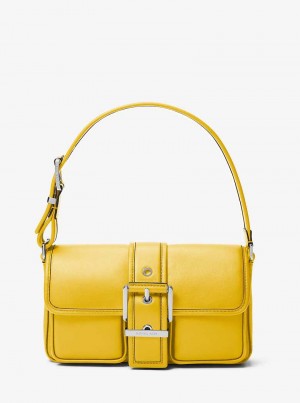 Michael Kors Colby Medium Leather Bright Dandelion | SN-MK26958