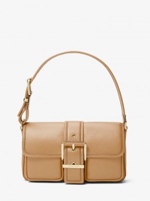 Michael Kors Colby Medium Leather Camel | SN-MK26963