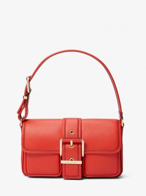 Michael Kors Colby Medium Leather Spiced Coral | SN-MK26962