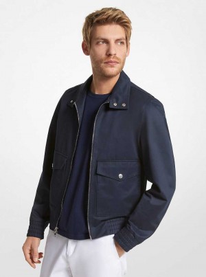 Michael Kors Cotton Blend Blouson Midnight | SN-MK28106