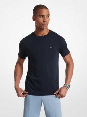 Michael Kors Cotton Crewneck Midnight | SN-MK27933