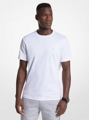 Michael Kors Cotton Crewneck White | SN-MK28003