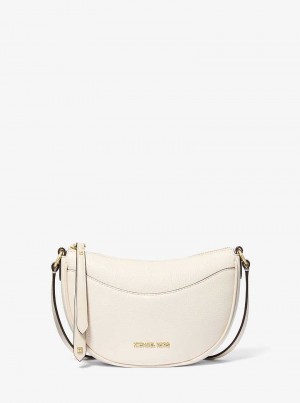 Michael Kors Dover Small Leather Lt Cream | SN-MK27196