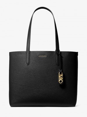 Michael Kors Eliza Extra-Large Pebbled Leather Black | SN-MK26832