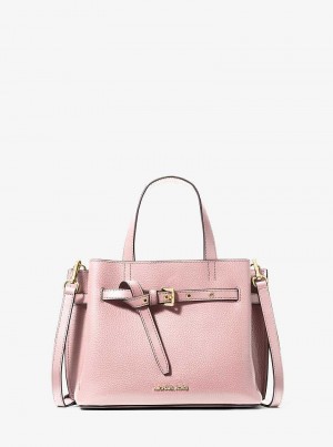 Michael Kors Emilia Small Pebbled Leather Powder Blush | SN-MK27368