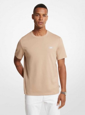 Michael Kors Empire Logo Cotton Khaki | SN-MK27953