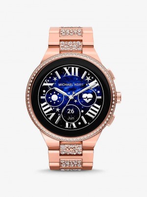 Michael Kors Gen 6 Camille Pavé Rose Gold-Tone Two Tone | SN-MK28260