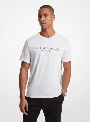 Michael Kors Graphic Logo Cotton White | SN-MK27972