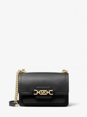 Michael Kors Heather Extra-Small Leather Black | SN-MK27184