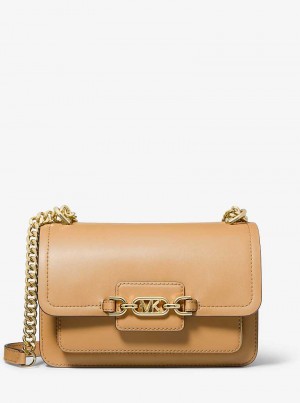 Michael Kors Heather Large Leather Pale Peanut | SN-MK27073