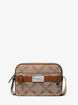 Michael Kors Hudson Empire Logo Jacquard Utility Luggage | SN-MK28151