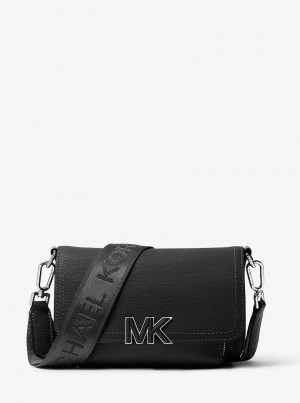 Michael Kors Hudson Textured Leather Black | SN-MK28129