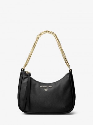 Michael Kors Jet Set Charm Small Nylon Gabardine Black | SN-MK26989