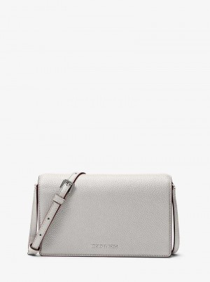 Michael Kors Jet Set Medium Pebbled Leather Aluminum | SN-MK27190