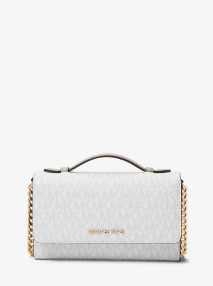 Michael Kors Jet Set Travel Medium Logo Opt/Allum | SN-MK27122