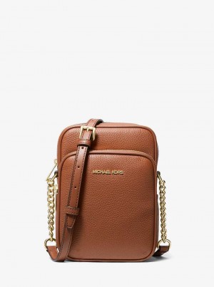 Michael Kors Jet Set Travel Medium Pebbled Leather Luggage | SN-MK27258