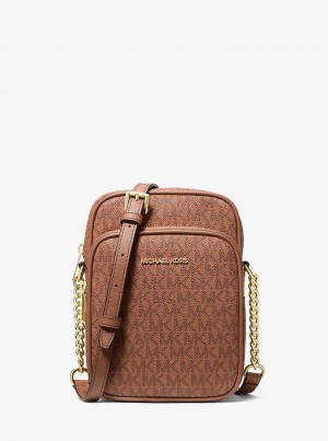 Michael Kors Jet Set Travel Medium Signature Logo Luggage | SN-MK27235