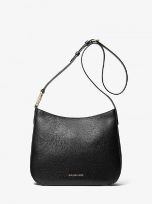 Michael Kors Kensington Large Pebbled Leather Black | SN-MK27192