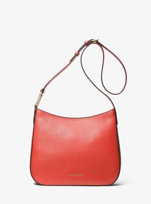 Michael Kors Kensington Large Pebbled Leather Spiced Coral | SN-MK27194