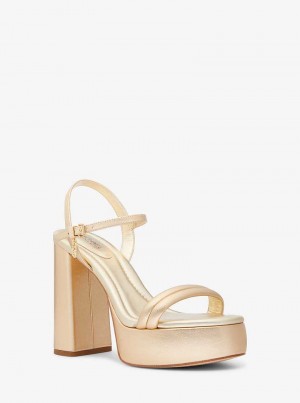 Michael Kors Laci Metallic Pale Gold | SN-MK27530