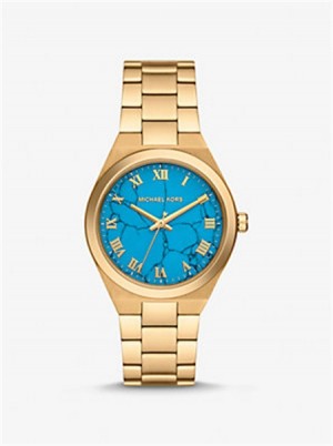 Michael Kors Lennox Gold-Tone Watch Gold | SN-MK28415