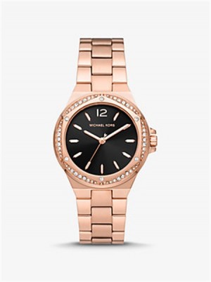 Michael Kors Lennox Pavé Rose Gold-Tone Watch Rose Gold | SN-MK28439