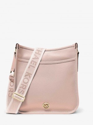 Michael Kors Luisa Large Pebbled Leather Soft Pink | SN-MK27275