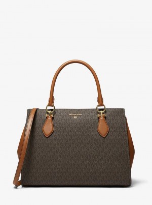 Michael Kors Marilyn Large Logo Brn/Acorn | SN-MK27304