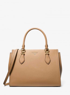 Michael Kors Marilyn Large Saffiano Leather Camel | SN-MK27301