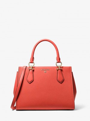 Michael Kors Marilyn Medium Saffiano Leather Spiced Coral | SN-MK27307