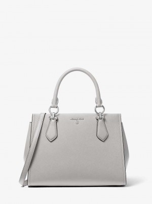 Michael Kors Marilyn Medium Saffiano Leather Aluminum | SN-MK27314