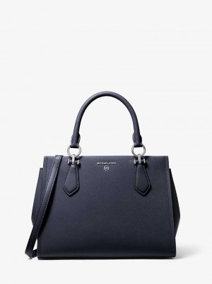 Michael Kors Marilyn Medium Saffiano Leather Navy | SN-MK27316