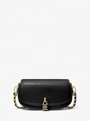 Michael Kors Mila Small Leather Black | SN-MK27105