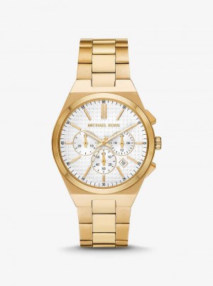 Michael Kors Oversized Lennox Gold-Tone Gold | SN-MK28263