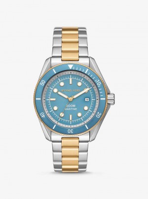 Michael Kors Oversized Maritime Two-Tone Two Tone | SN-MK28261