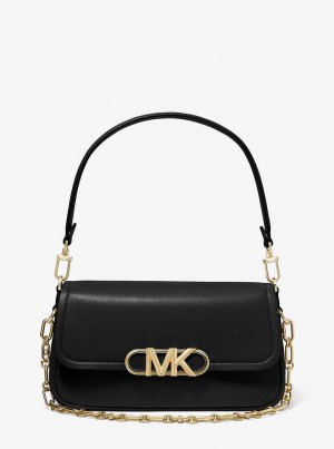 Michael Kors Parker Medium Leather Black | SN-MK26951