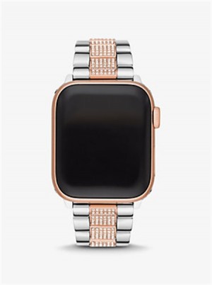 Michael Kors Pavé Two-Tone Strap For Apple Watch® Two Tone | SN-MK28387