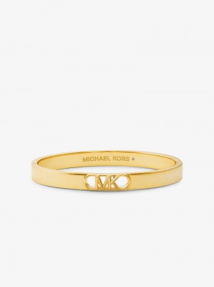 Michael Kors Precious Metal-Plated Brass Empire Logo Gold | SN-MK27739