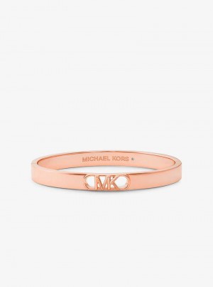 Michael Kors Precious Metal-Plated Brass Empire Logo Rose Gold | SN-MK27751