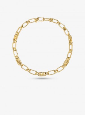 Michael Kors Precious Metal-Plated Brass Chain Link Gold | SN-MK27797