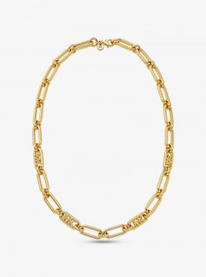 Michael Kors Precious Metal-Plated Brass Chain Link Gold | SN-MK27827