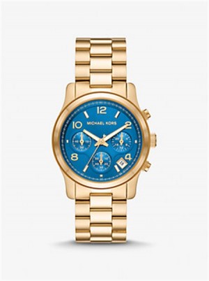 Michael Kors Runway Gold-Tone Watch Gold | SN-MK28339