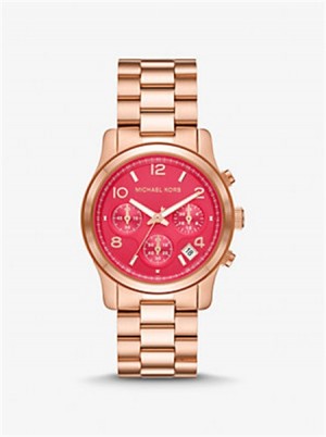 Michael Kors Runway Rose Gold-Tone Watch Rose Gold | SN-MK28394