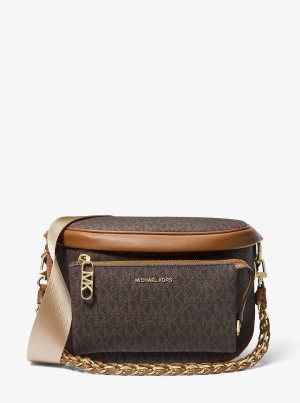 Michael Kors Slater Medium Signature Logo Brn/Acorn | SN-MK27249